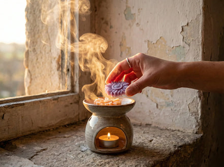 Fondant parfumé à fondre Rose & Lavande - Équilibre & Paix Intérieure - Essences Agape 52248264