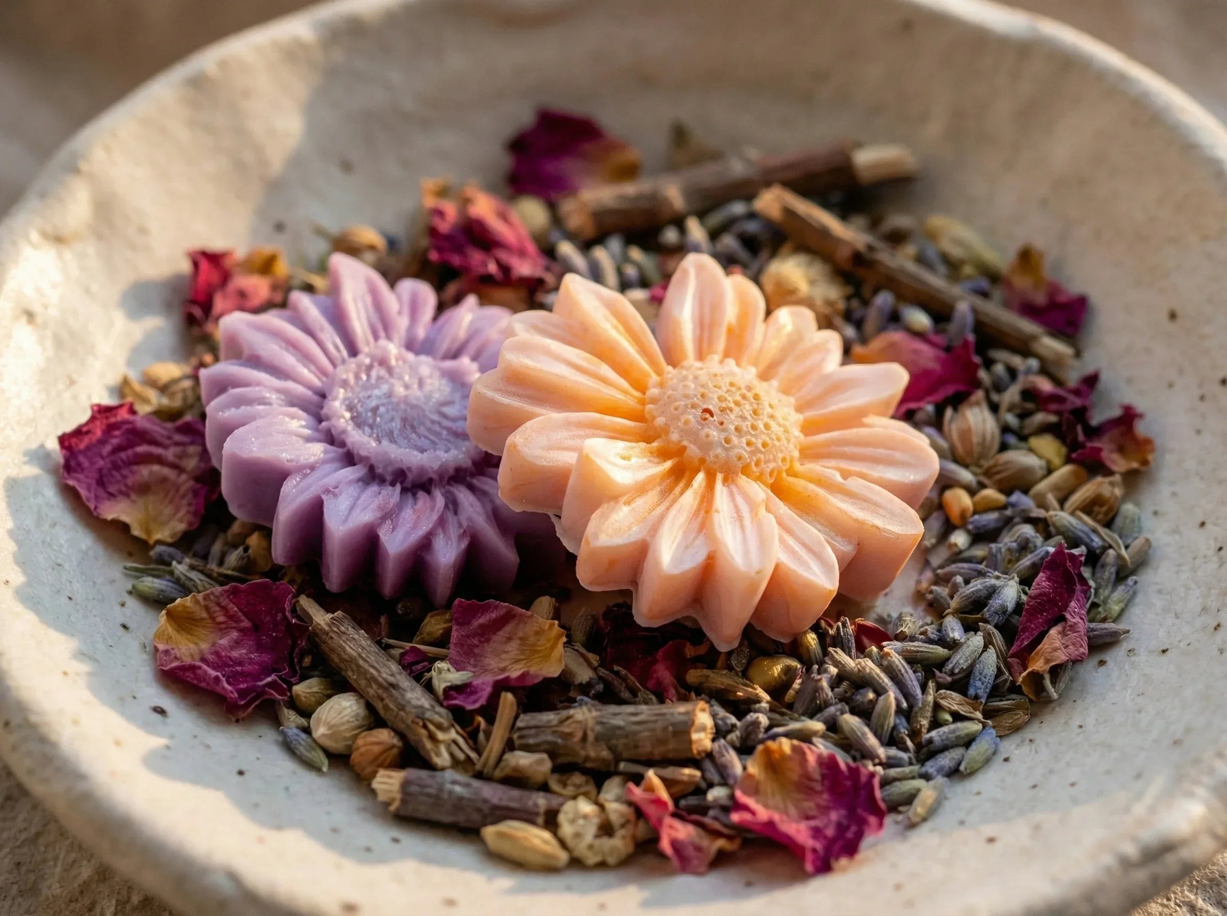 Fondant parfumé à fondre Rose & Lavande - Équilibre & Paix Intérieure - Essences Agape 20691564