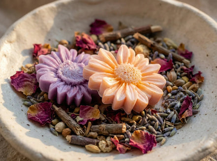 Fondant parfumé à fondre Rose & Lavande - Équilibre & Paix Intérieure - Essences Agape 20691564