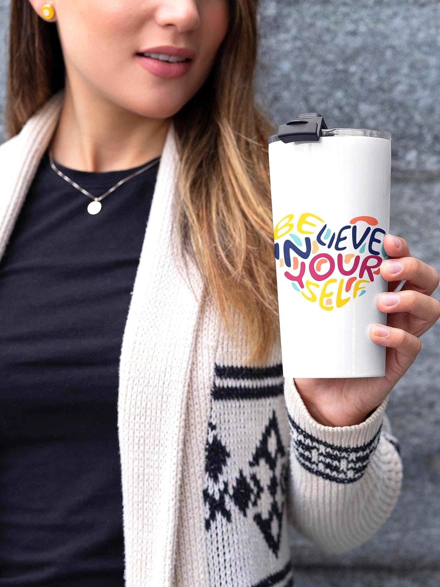 Gobelet inox custom 40 oz gratitude, gobelet sport confiance en soi - Essences Agape 85031485