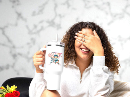 Gobelet léger secouable amour paternel, gobelet inox custom 40 oz - Essences Agape 52607694