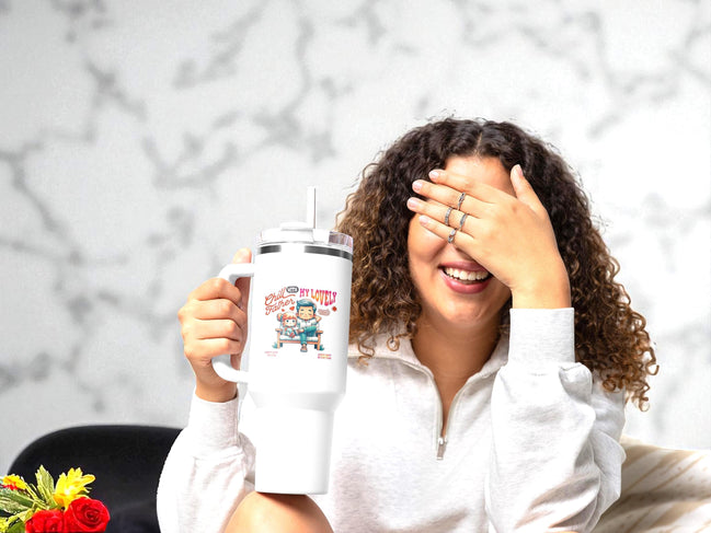 Gobelet léger secouable amour paternel, gobelet inox custom 40 oz - Essences Agape 52607694