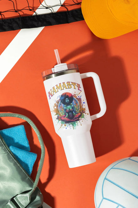 Gobelet santé mentale namaste, gobelet léger secouable ange, tumbler - Essences Agape 71496638