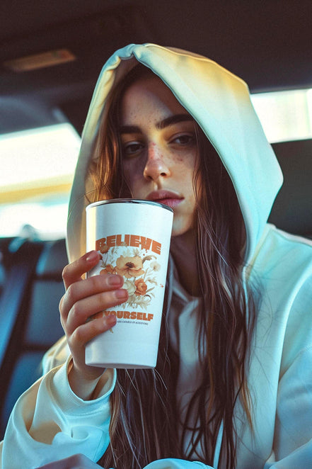 Gobelet sport confiance en soi, gobelet léger secouable ange, tumbler - Essences Agape 7998652