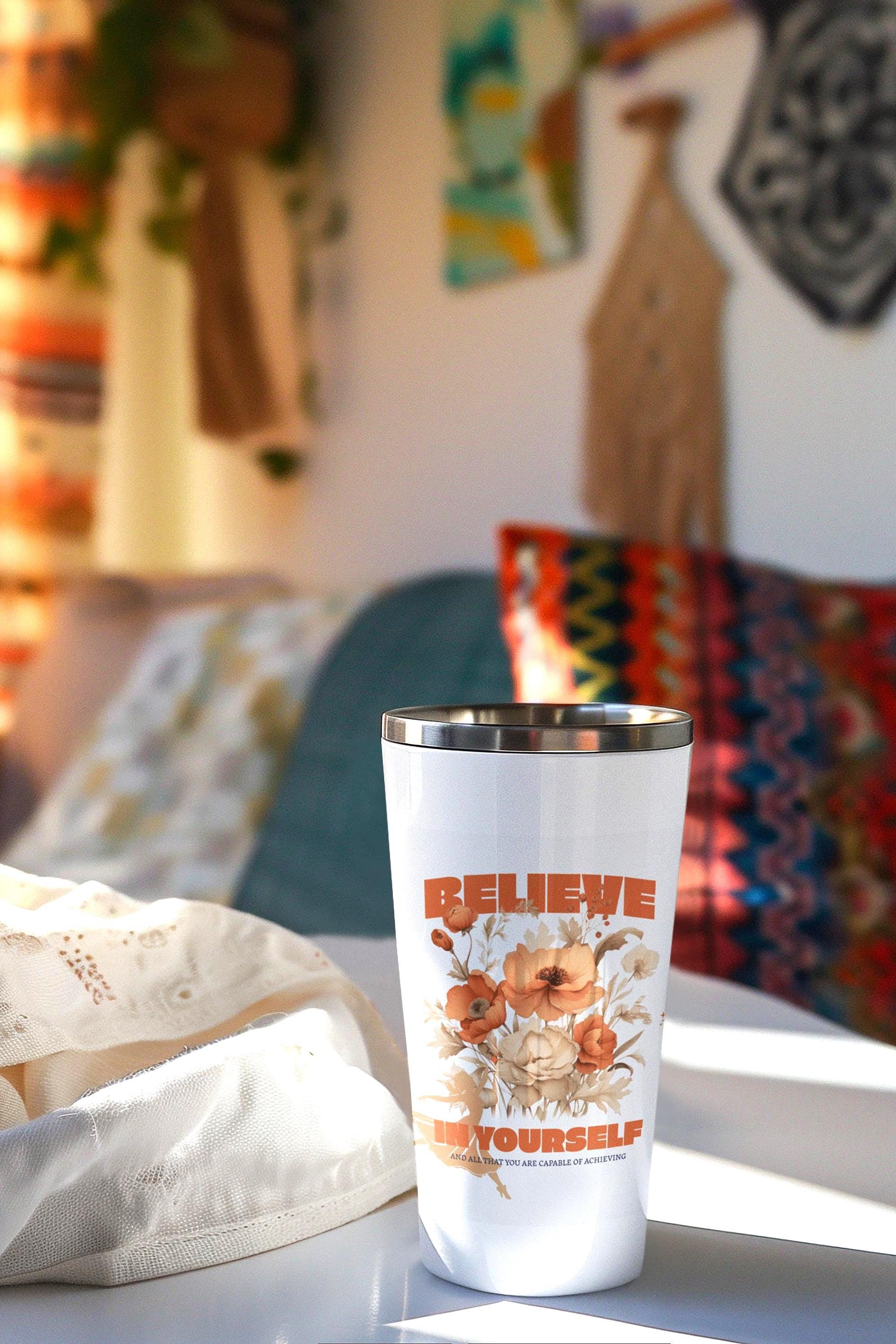 Gobelet sport confiance en soi, gobelet léger secouable ange, tumbler - Essences Agape 98076570