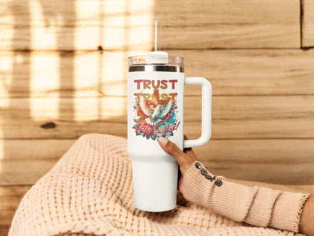 Gobelet tumbler méditation prière jésus, gobelet léger secouable ange - Essences Agape 40411845