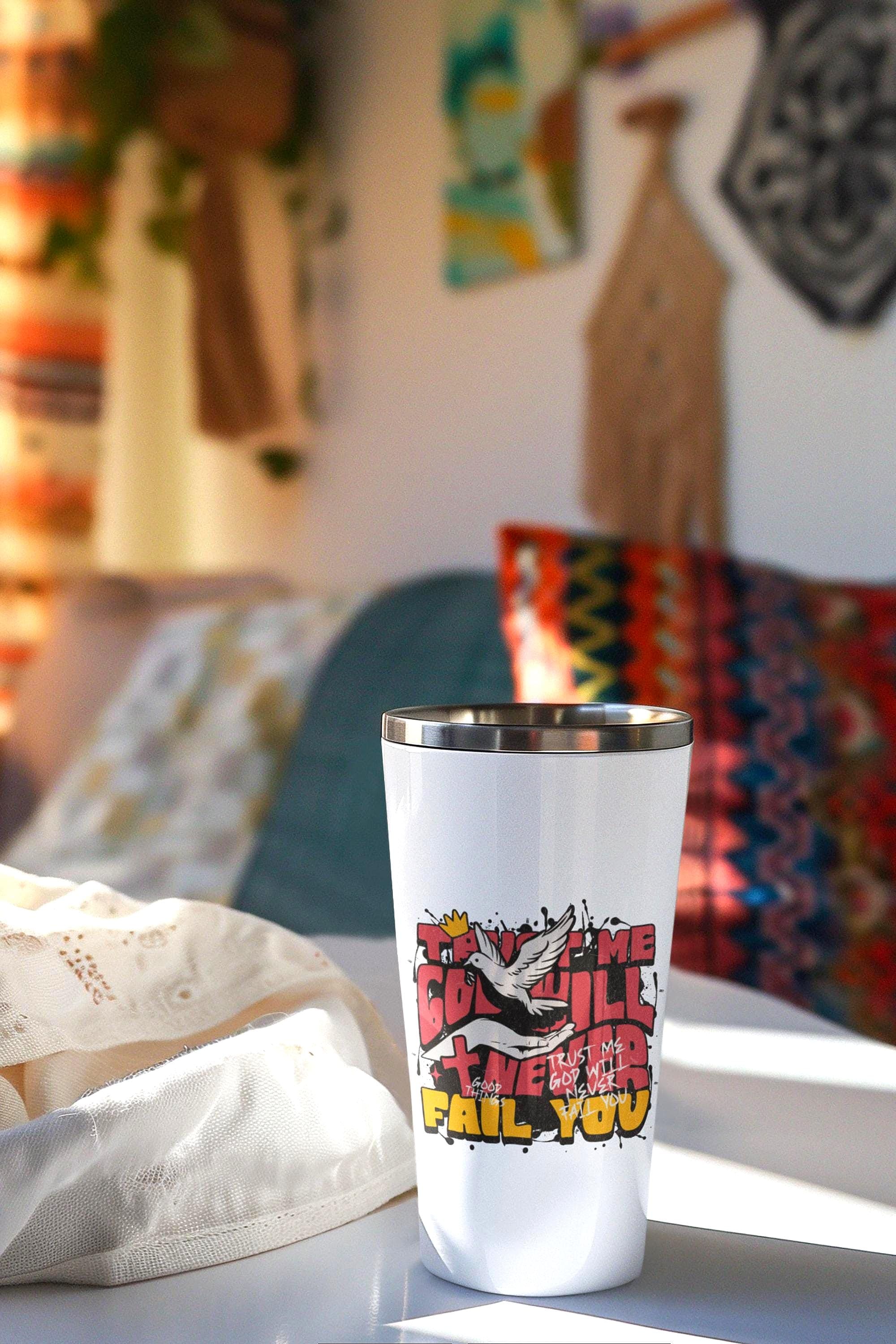 Gobelet tumbler méditation prière jésus, tumbler confiance en soi - Essences Agape 9290119