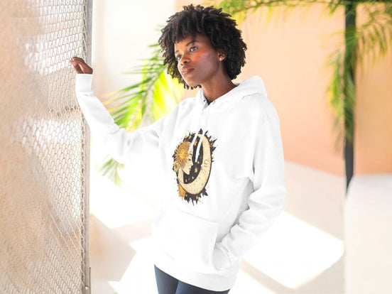 Hoodie énergie solaire, sweatshirt capuche spirituel, pull custom - Essences Agape 97707513