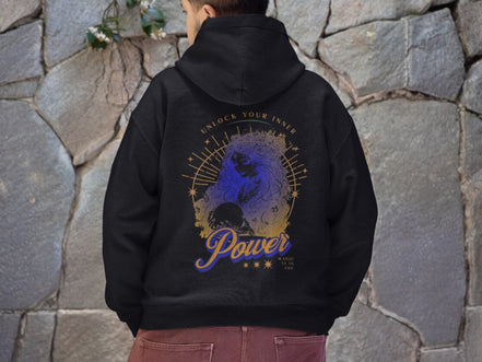 Hoodie énergie solaire, sweatshirt capuche spirituel, pull custom - Essences Agape 80912688