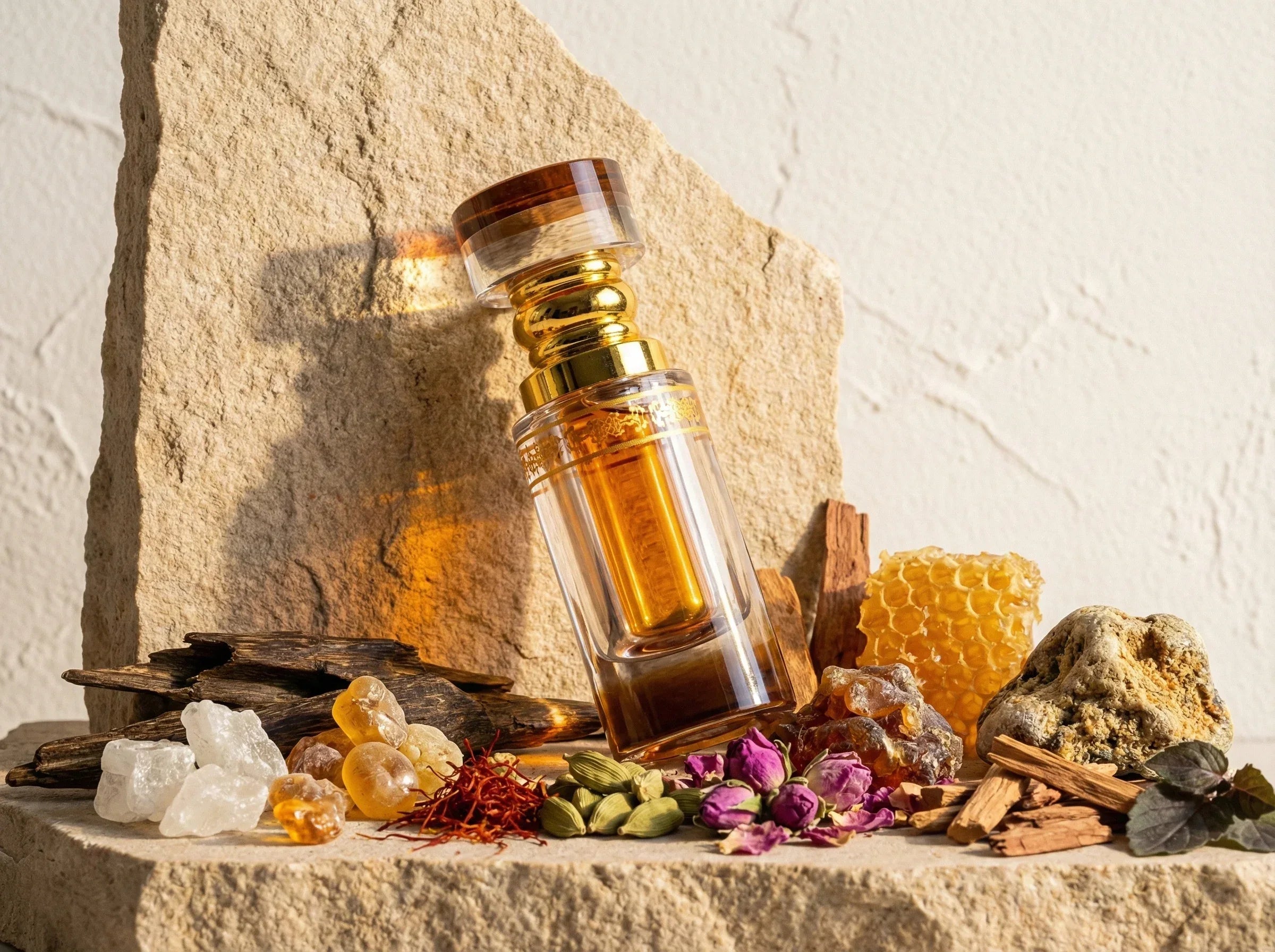 Huile de Parfum Oud Musk Salatin - Royal, Rose Taïf & Beauté - Essences Agape 76192279