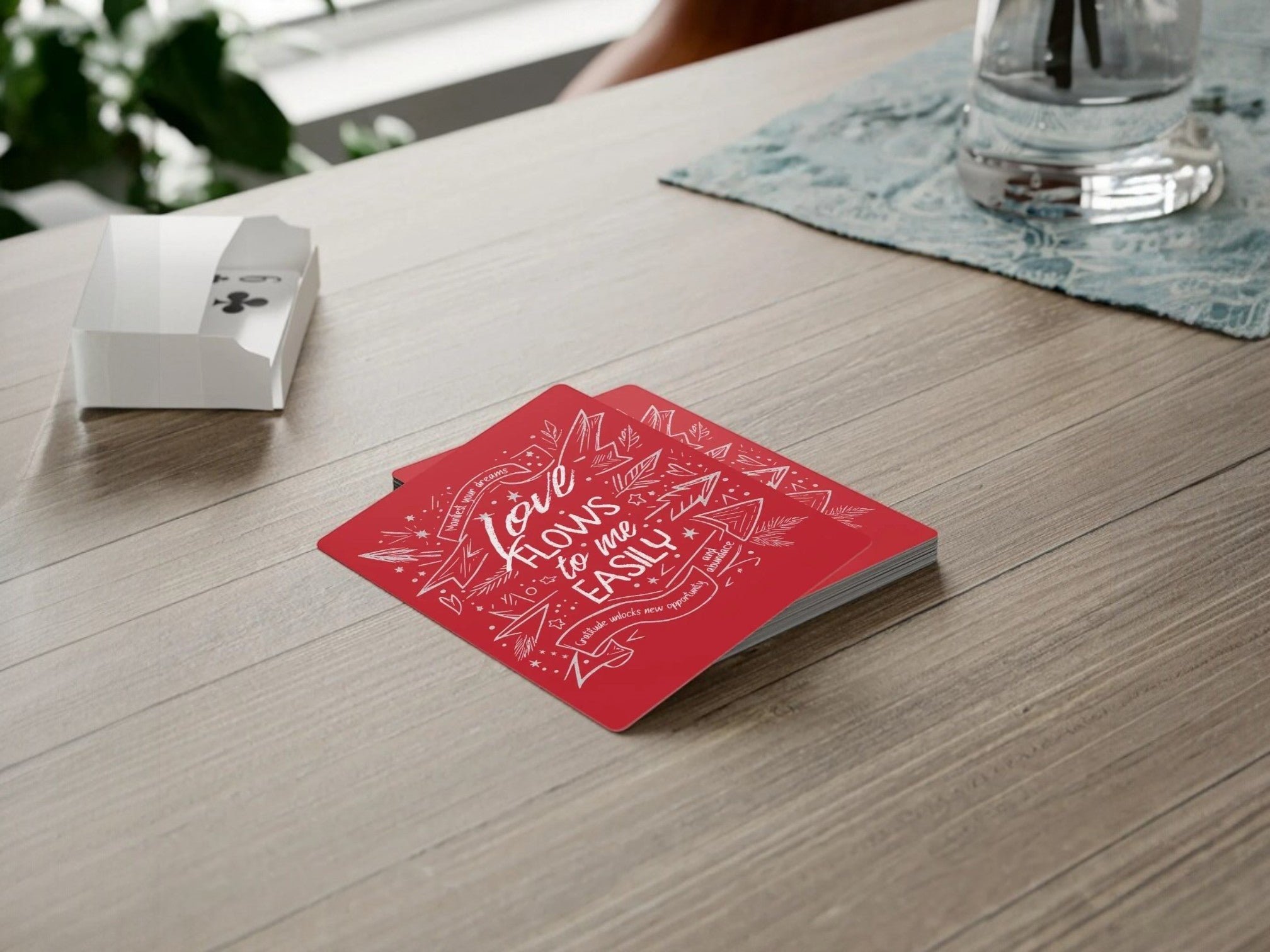 Jeu de poker abondance, pensée positive, carte de poker confiance - Essences Agape 91606878