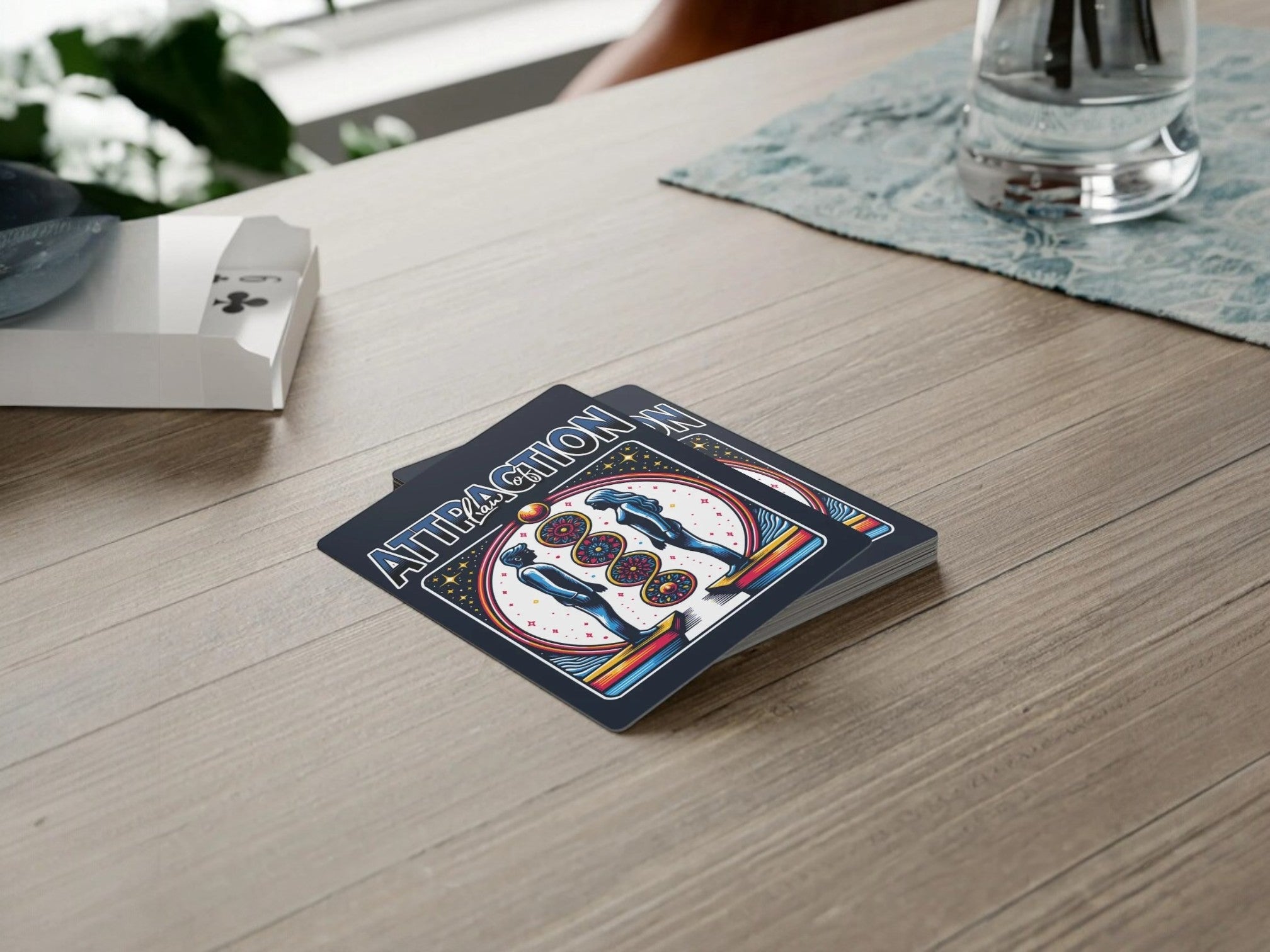 Jeu de poker loi de l'attraction, pensée positive, carte de poker - Essences Agape 7981214