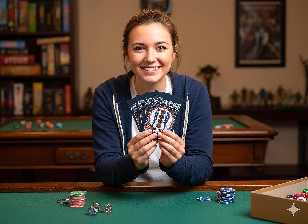 Jeu de poker loi de l'attraction, pensée positive, carte de poker - Essences Agape 71290162