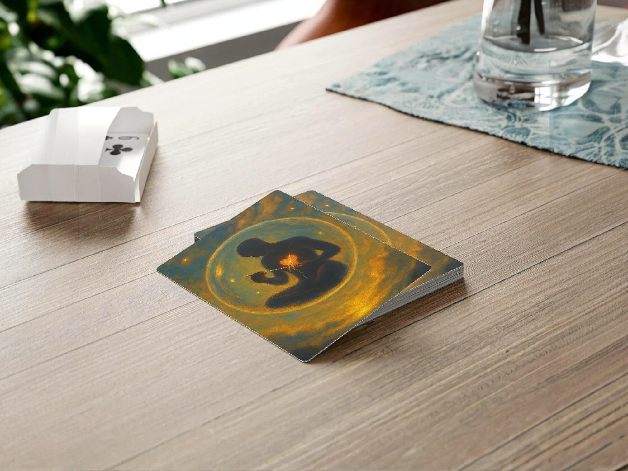 Jeu de poker peinture, cartes amour guérison, artistique spirituel - Essences Agape 49372004