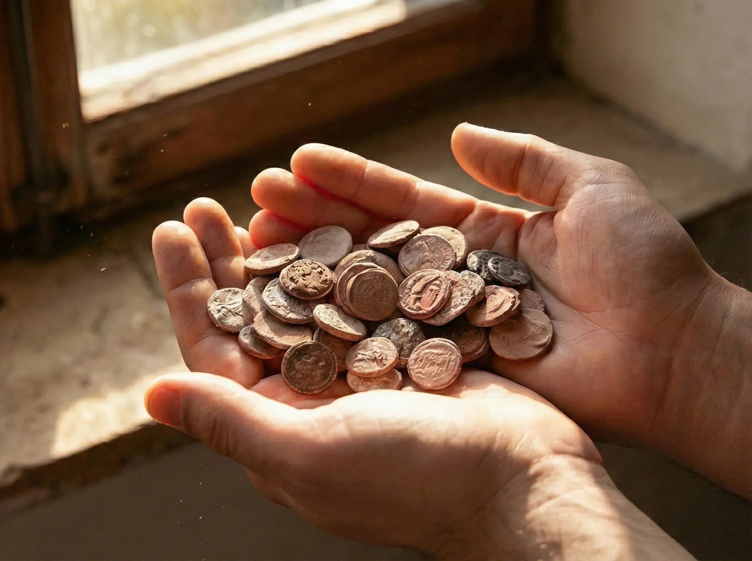 Monnaie romaine Terre Cuite - Ancrage & Mémoire Antique - Essences Agape 13155698