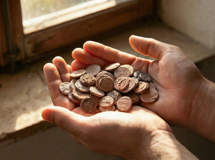 Monnaie romaine Terre Cuite - Ancrage & Mémoire Antique - Essences Agape 13155698