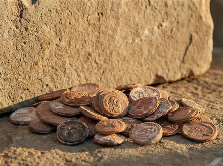 Monnaie romaine Terre Cuite - Ancrage & Mémoire Antique - Essences Agape 89555699