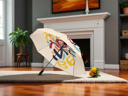 Parapluie pliant imprimé, Believe Yourself, parapluie confiance en soi - Essences Agape 82155