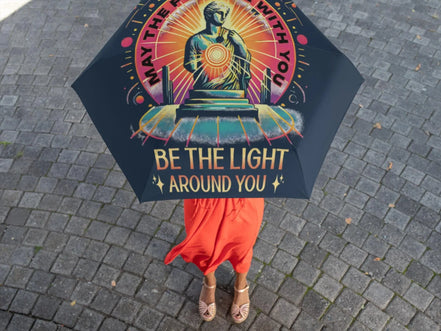 Parapluie pliant imprimé motivation spirituel chrétien, parapluie foi - Essences Agape 95751918