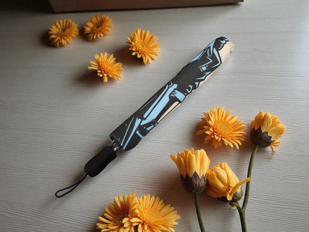 Parapluie pliant imprimé, style vintage femme, parapluie motivation - Essences Agape 17200645