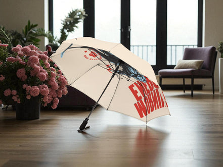Parapluie pliant imprimé, style vintage femme, parapluie motivation - Essences Agape 24026546