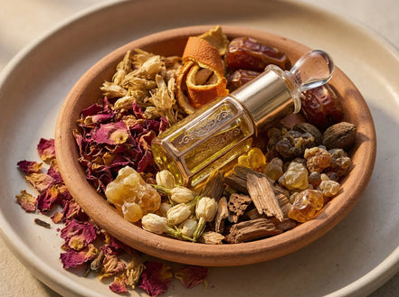 Parfum Oriental Fleur Du Désert - Dattes, Myrrhe Or & Soleil - Essences Agape 34136022