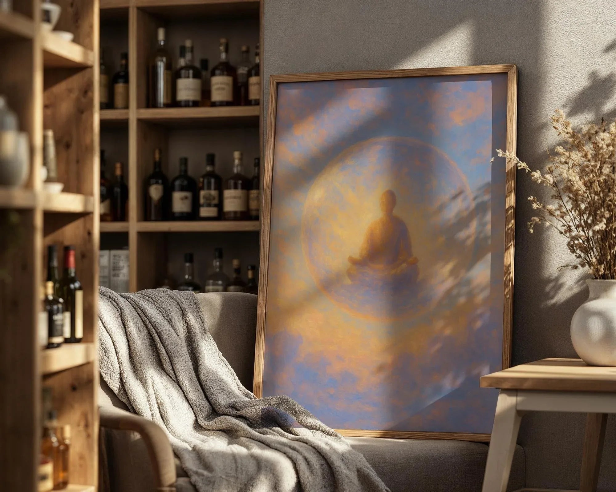 Peinture française ésotérisme, art méditation ciel, mot d’affirmation - Essences Agape 82065022