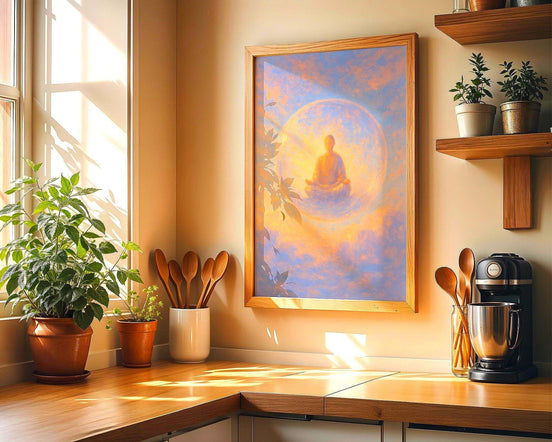 Peinture française ésotérisme, art méditation ciel, mot d’affirmation - Essences Agape 1855939