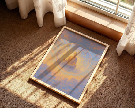 Peinture française ésotérisme, art méditation ciel, mot d’affirmation - Essences Agape 4780854