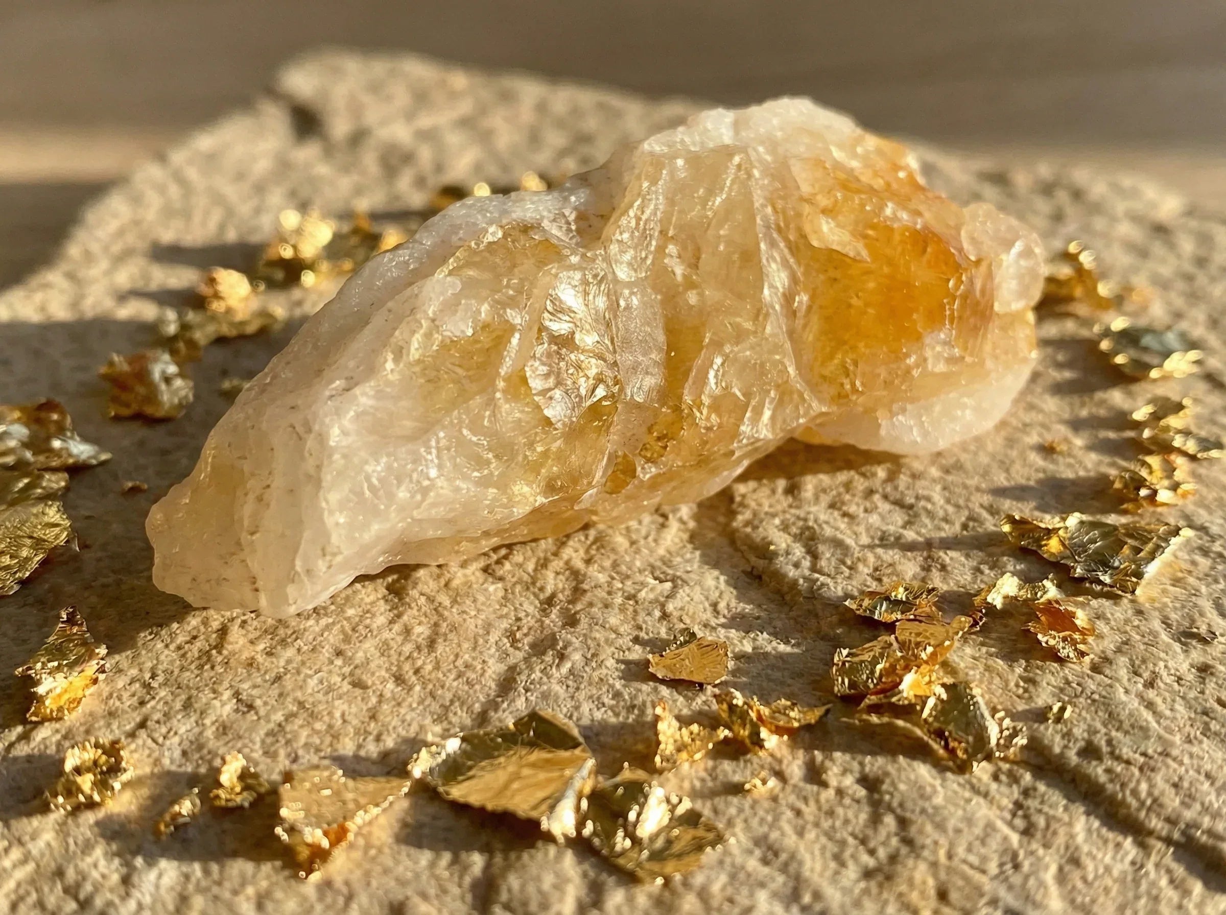 Pierre brute véritable Citrine Naturelle - Abondance & Soleil d'Or - Essences Agape 2117001