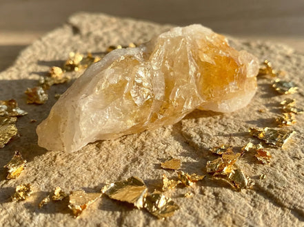 Pierre brute véritable Citrine Naturelle - Abondance & Soleil d'Or - Essences Agape 2117001