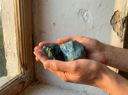 Pierres lithothérapie Apatite Bleue Brute - Manifestation & Expression - Essences Agape 70468348