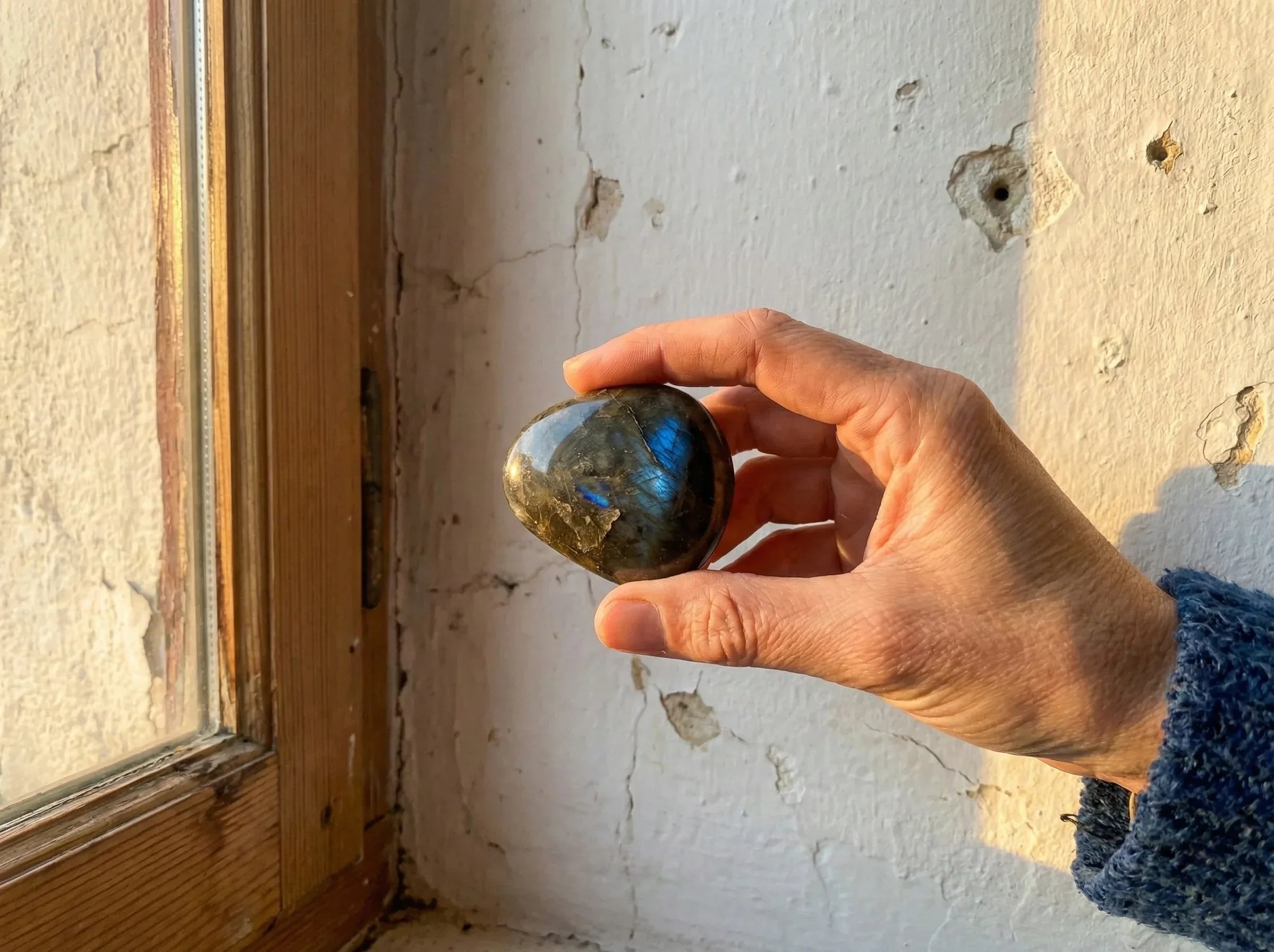 Pierres lithothérapie Labradorite Polie - Magie & Lumière & Bouclier - Essences Agape 14497316