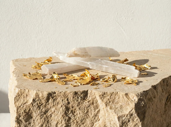 Pierres naturelles Sélénite Brute - Clarté & Lumière Divine & Paix - Essences Agape 27545540