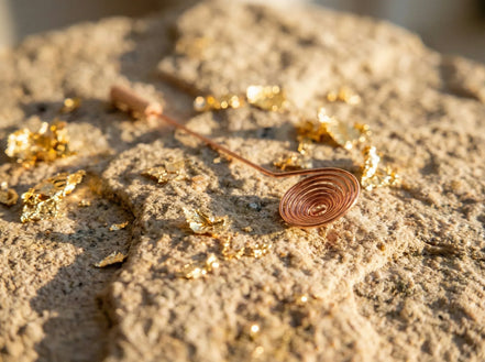 Porte Encens Cuivre Premium Brossé - Chaleur & Conduction & Art - Essences Agape 61354142