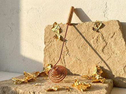 Porte Encens Cuivre Premium Brossé - Chaleur & Conduction & Art - Essences Agape 87175504