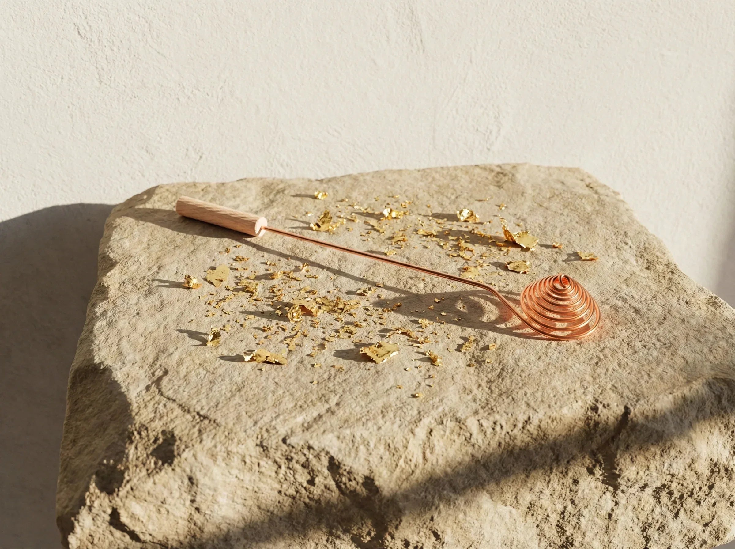 Porte Encens Cuivre Premium Brossé - Chaleur & Conduction & Art - Essences Agape 89153786