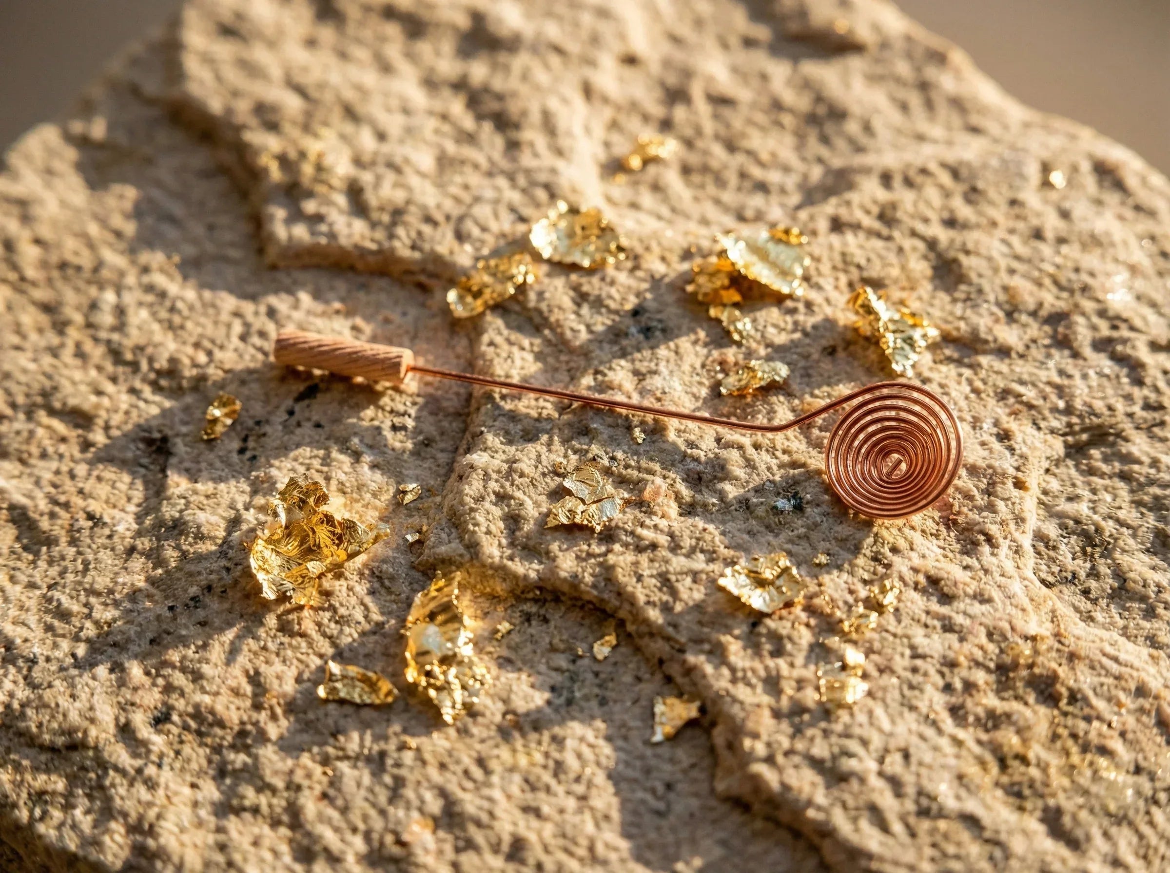 Porte Encens Cuivre Premium Brossé - Chaleur & Conduction & Art - Essences Agape 93095267