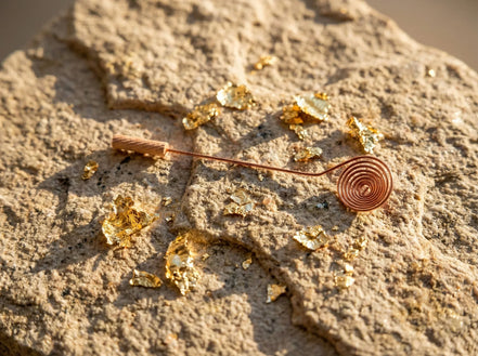 Porte Encens Cuivre Premium Brossé - Chaleur & Conduction & Art - Essences Agape 93095267