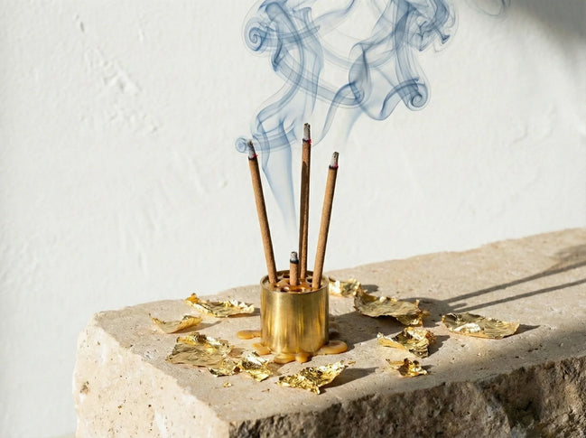 Porte encens 3 Trous Acier - Trinité, Versatilité & Design Zen - Essences Agape 99524928