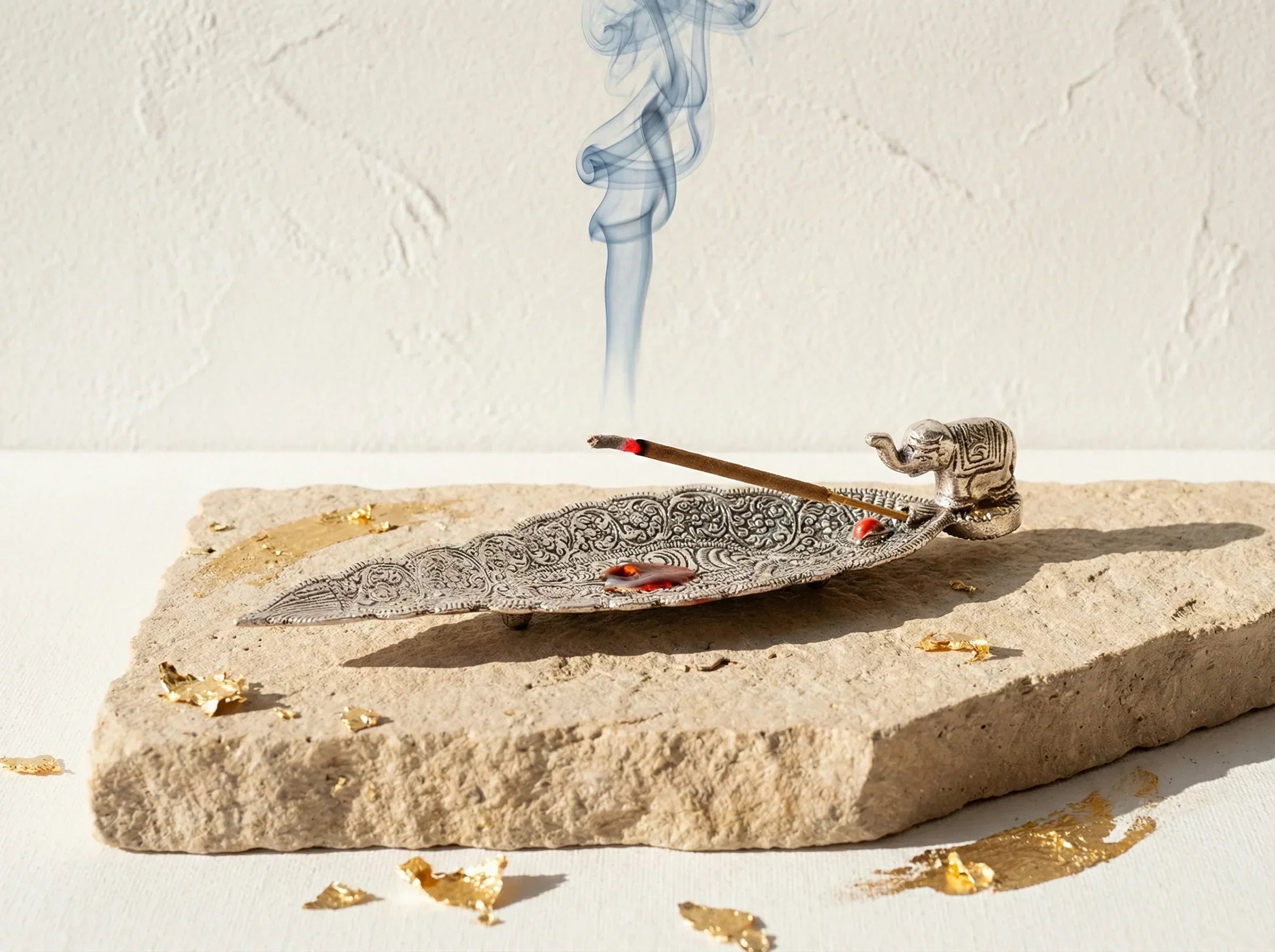 Porte encens Plume Argent - Légèreté, Message Céleste & Prière - Essences Agape 22477799