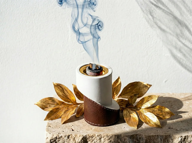 Portes bakhoor Céramique Blanche - Design, Pureté Absolue & Paix - Essences Agape 69217820