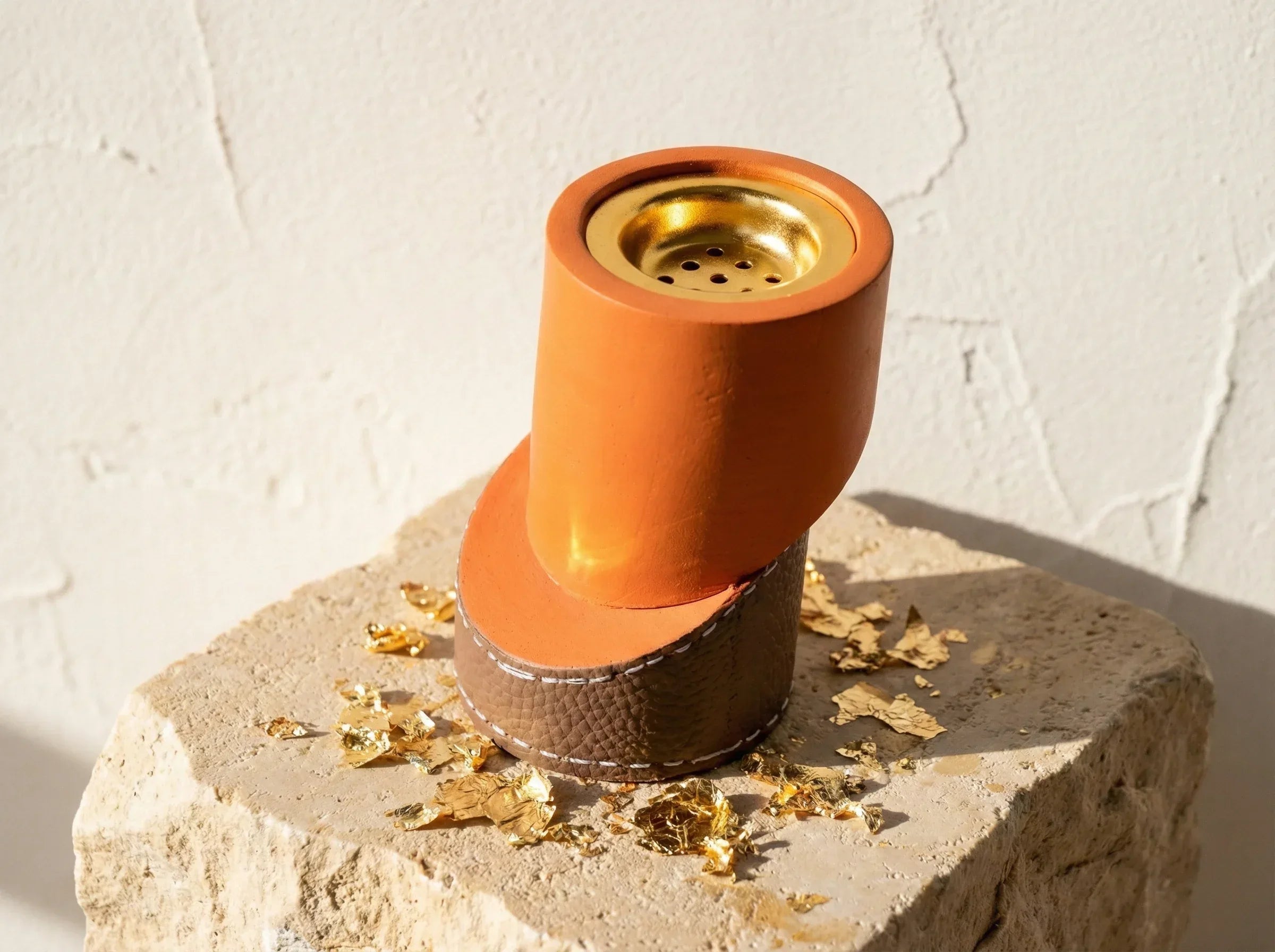 Portes bakhoor Cuir Ocre - Terre Cuite, Voyage Nomade & Lumière - Essences Agape 24595891