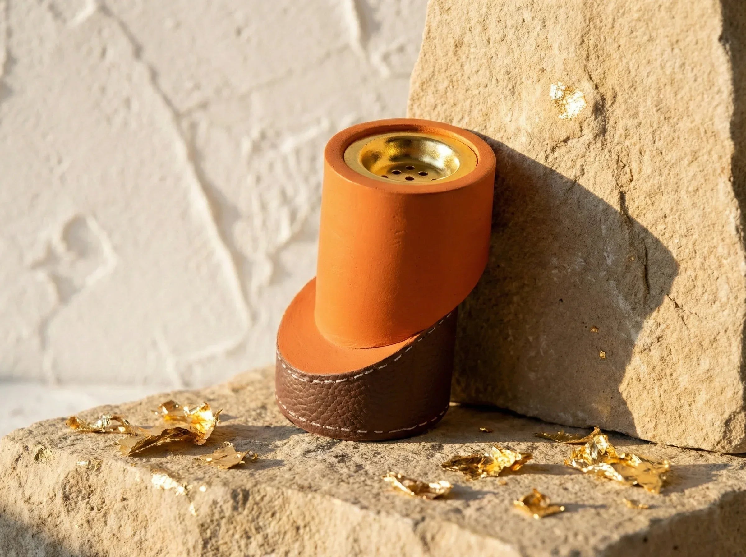 Portes bakhoor Cuir Ocre - Terre Cuite, Voyage Nomade & Lumière - Essences Agape 88541835