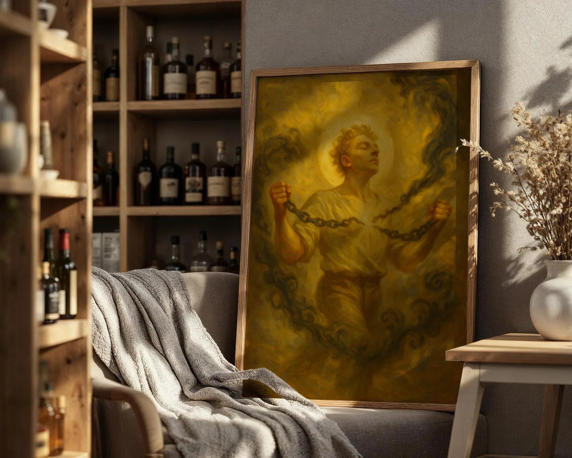 Poster astrologie spirituelle chaîne brisée, peinture française art - Essences Agape 65889013