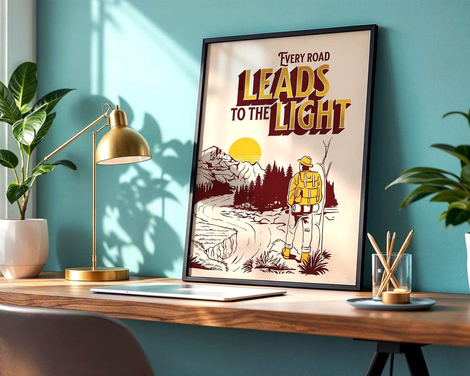 Poster de développement personnel, affiche chemin de vie Essences Agape