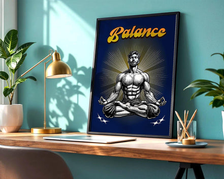 Poster méditation affiche, art spirituel, pensée positive, poster yoga - Essences Agape 36621272