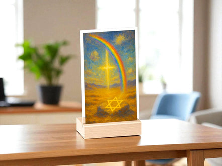 Présentoir acrylique croix, étoile de David, tableau juif religion - Essences Agape 65637856