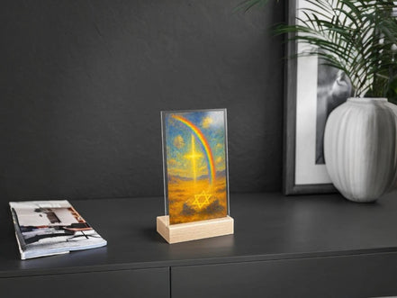 Présentoir acrylique croix, étoile de David, tableau juif religion - Essences Agape 50055271