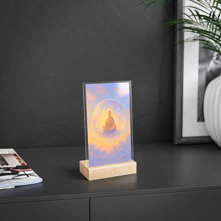 Présentoir acrylique méditation, religieux paix intérieure, décor zen - Essences Agape 19485386